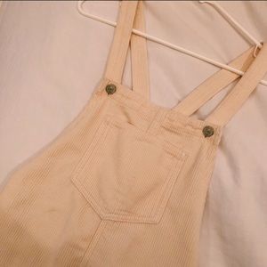 Topshop overall corduroy dress